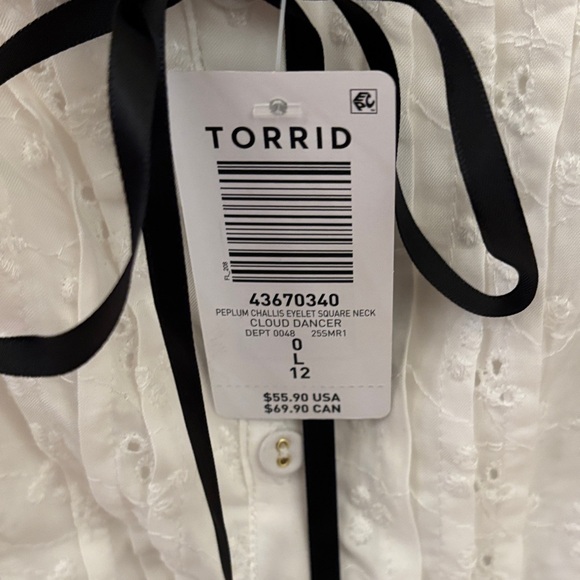 Torrid White Eyelet Sleeveless Top - Picture 5 of 5